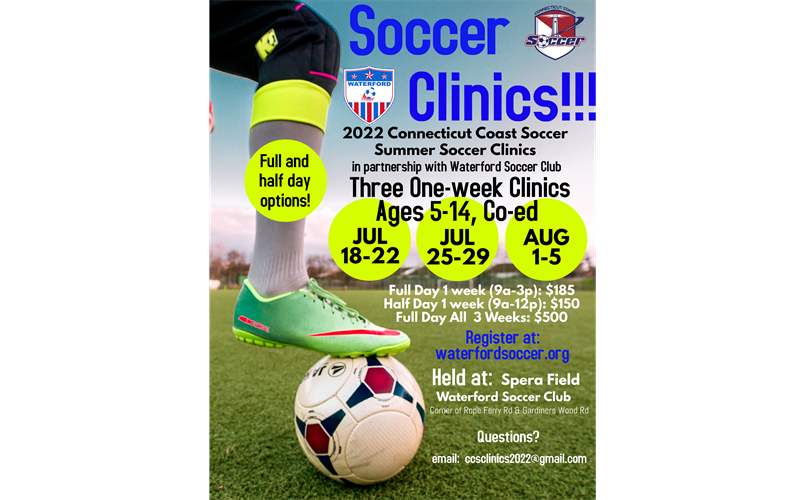CT Coast Soccer/WSC Summer Clinics